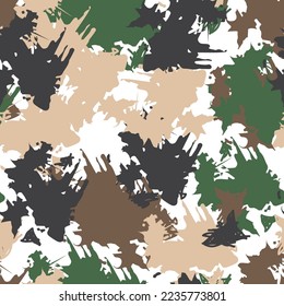 camouflage design vector seamless pattern