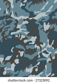 The camouflage is executed in grey-dark blue tones