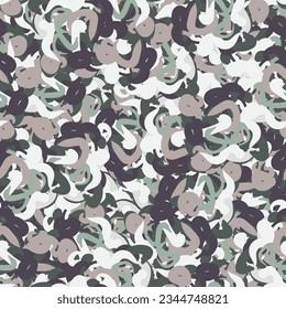 Camouflage for fashionable clothes. Seamless pattern.