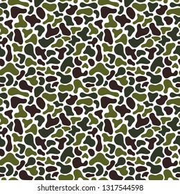 Camouflage Fluid simple pattern. Geometric Seamless pattern. Abstract vector illustration with geometric elements, shapes.