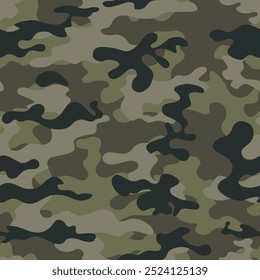 
camouflage forest pattern seamless army vector background