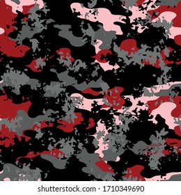 Camouflage Full Seamless skin military textile products Background Pattern Vector illustration