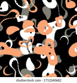 Camouflage Full Seamless skin military textile products Background Pattern Vector illustration