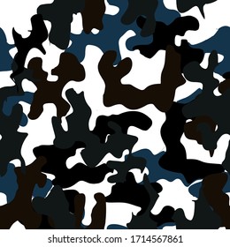 Camouflage Full Seamless skin military textile products Background Pattern Vector illustration
