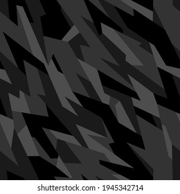 Camouflage geometric seamless pattern. Abstract modern endless military camo texture for fabric and vinyl wrap print. Vector background.