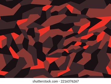 Camouflage geometric seamless pattern. Abstract modern military camo background of polygons for fabric textile and vinyl wrap print. Vector illustration.