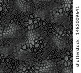 Camouflage geometric seamless pattern texture. Abstract military camo hexagonal scales endless print for army and hunting. Vector background.