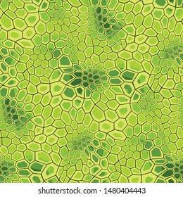 Camouflage geometric seamless pattern texture. Abstract military camo hexagonal scales endless print for army and hunting. Vector background.