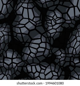 Camouflage geometric seamless pattern texture. Abstract military camo hexagonal scales endless print for army and hunting. Vector background