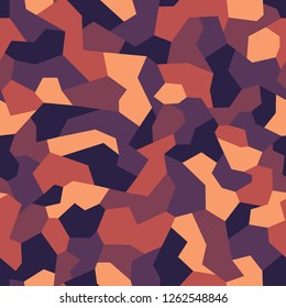 Camouflage geometric texture seamless pattern. Abstract modern military and hunting camo endless ornament background. Vector illustration.