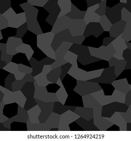 Camouflage geometric texture seamless pattern. Abstract modern military and hunting camo endless ornament background. Vector illustration.