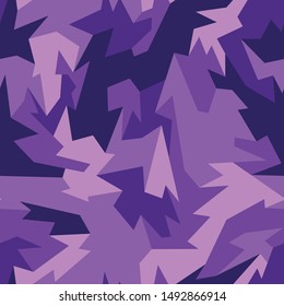 Camouflage geometric texture seamless pattern. Abstract modern camo endless polygonal ornament. Vector background for fabric print and vinyl wrap.