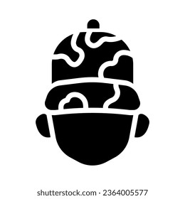 camouflage glyph icon illustration vector graphic. Simple element illustration vector graphic, suitable for app, websites, and presentations isolated on white background