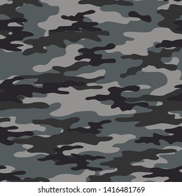camouflage gray military pattern seamless vector
