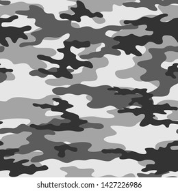 camouflage gray pattern seamless vector