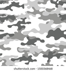 Camouflage gray seamless pattern. texture.Modern.Camouflage gray seamless pattern. Camo print background. Abstract military style backdrop