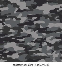 
camouflage gray seamless vector pattern for print clothing and fabrics
