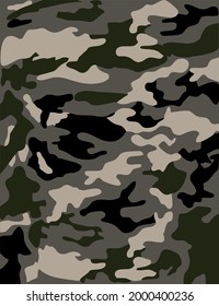 verde de camuflaje y verde oscuro