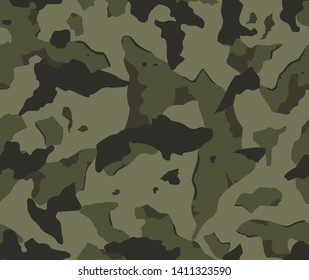 
Camouflage green hakki dark spots on a dirty background. Stones texture. Abstract background on clothes on the fabric on paper. The best design for your solutions. Print Vector