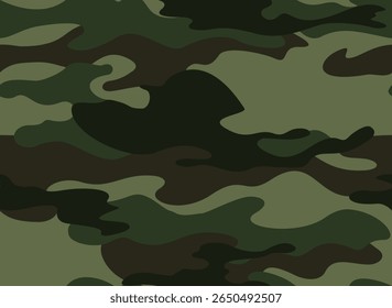 camouflage green military army background seamless modern pattern