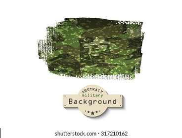 Camouflage grunge military pattern  background. Vector illustration, EPS10