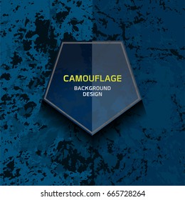 camouflage grunge texture and abstract background with space for text, vector illustration
