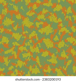 Camouflage Hunting Khaki Camouflage Seamless Pattern. Brown Repeated Doted Vector Design. Beige Seamless Halftone Graphic Background. Black Repeated Military Graphic Pattern. Camoflage