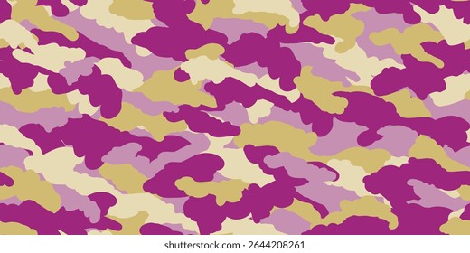 Camouflage illustration background. Seamless pattern.Vector. 