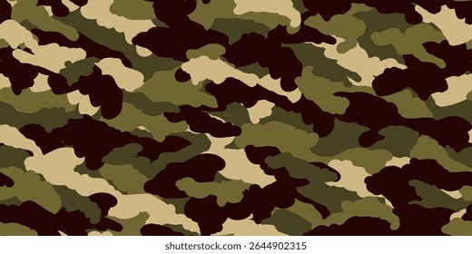 Camouflage illustration background. Seamless pattern.Vector. 