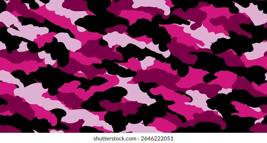 Fondo de ilustración de camuflaje. Patrón sin fisuras. Vector. 