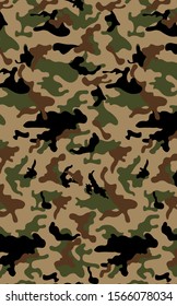 camouflage images with seamless patterns, vector illustrations, suitable for printing designs.