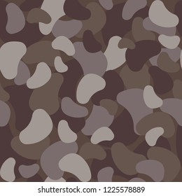 Camouflage inspired seamless pattern