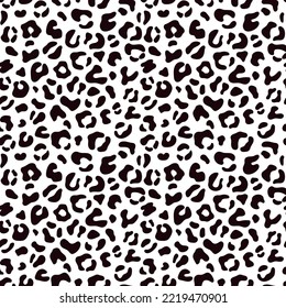 Camouflage leopard black and white pattern