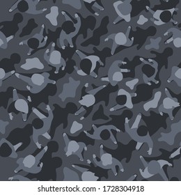 Camouflage made of people from above