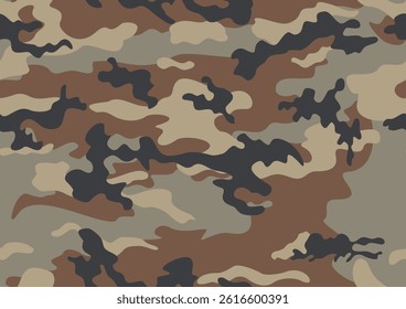 
camouflage military background seamless modern army pattern, vector illustration
