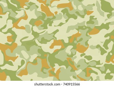 Camouflage military background. Vector camouflage pattern.