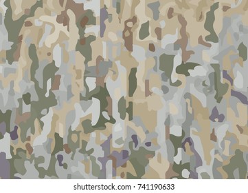 Camouflage military background. Vector camouflage pattern.