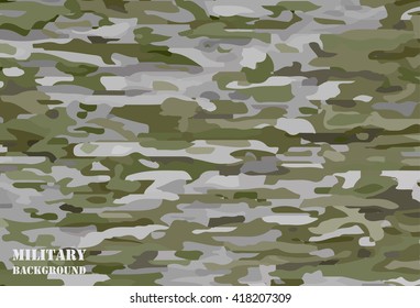 Camouflage Military Background.Vector Camouflage Pattern.