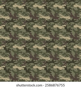 camouflage military classic camo army uniform modern vector pattern and for clothing design.