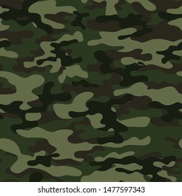 camouflage military green seamless pattern. for printing clothing fabrics. liquid elements. modern. vector