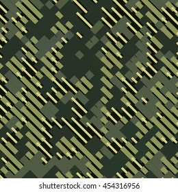 Camouflage military halftone pattern background. Vector illustration, EPS