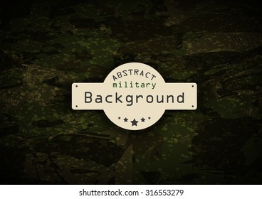Camouflage military pattern  background. Vector illustration, EPS10