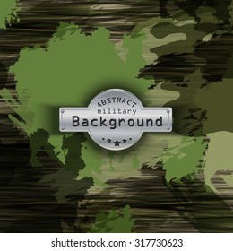 Camouflage military pattern background. Vector illustration, EPS