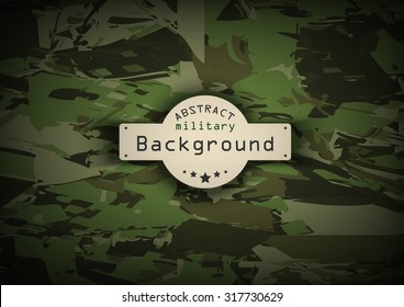 Camouflage Military Pattern Background. Vector Illustration, EPS