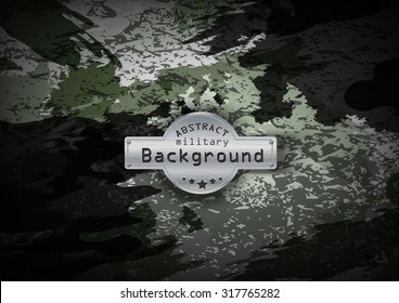 Camouflage military pattern  background. Vector illustration, EPS