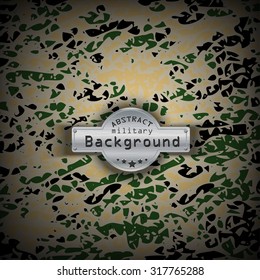 Camouflage military pattern  background. Vector illustration, EPS
