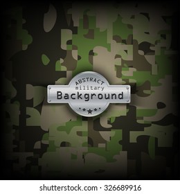 Camouflage military pattern  background. Vector illustration, EPS
