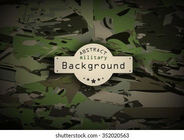 Camouflage military pattern  background. Vector illustration, EPS