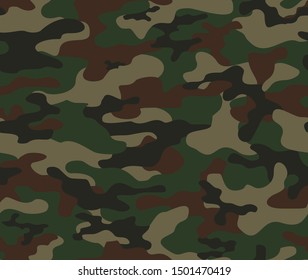 
camouflage military pattern seamless vector green background for printing.