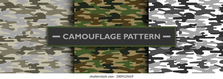 Camouflage Military Pattern Vector Illustration Stock Vector (Royalty ...